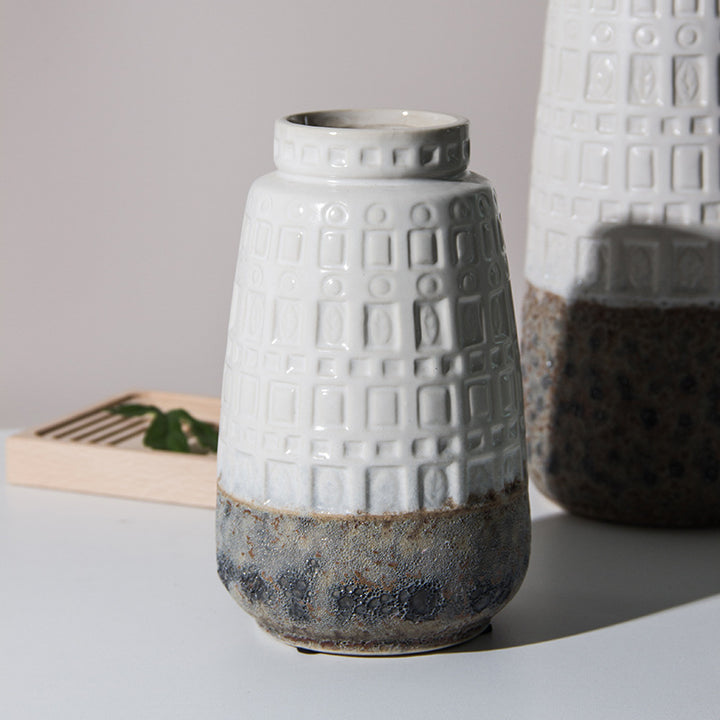 Strukturierte Keramische Dekorative Vase