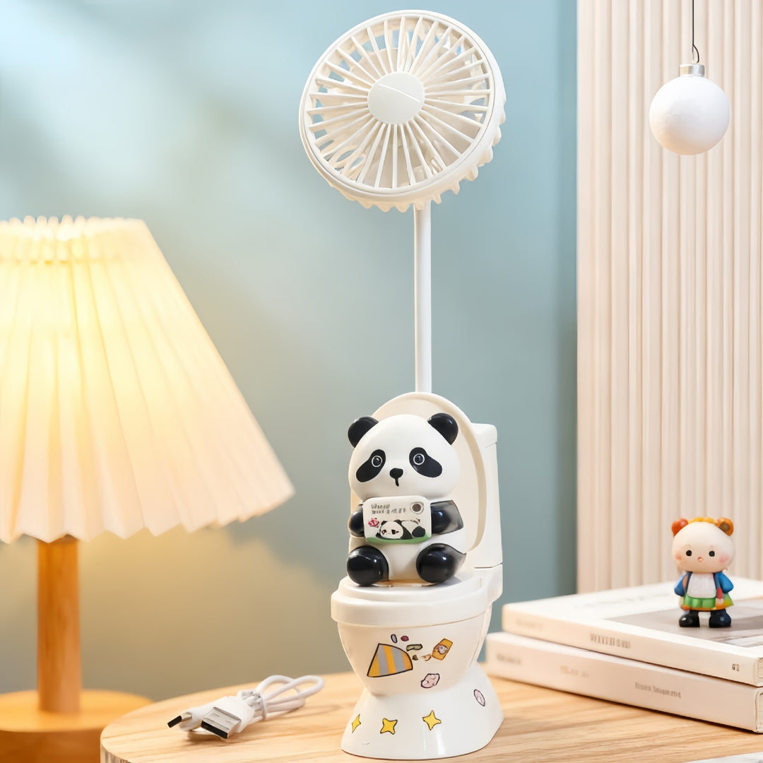 Damen Tragbarer USB Mini-Ventilator mit süßem Bärenmotiv Karnz