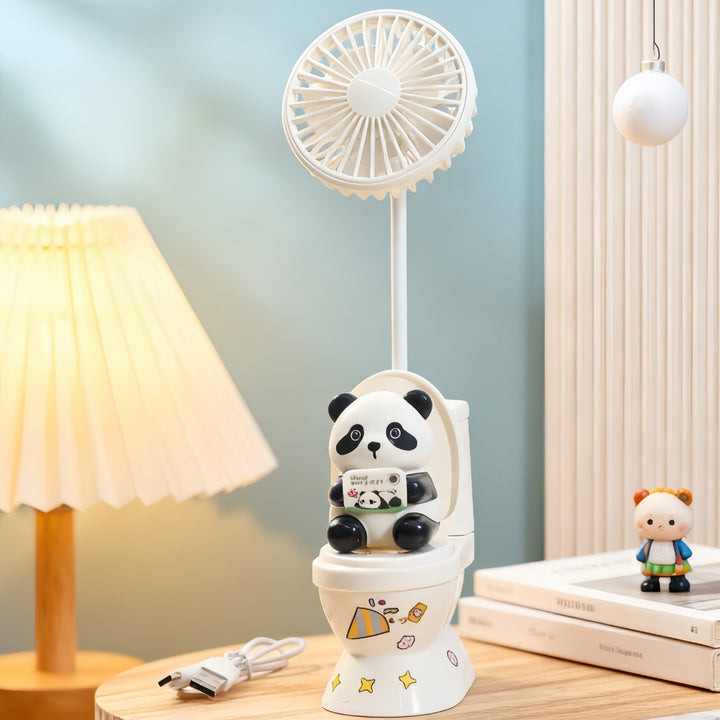 Damen Tragbarer USB Mini-Ventilator mit süßem Bärenmotiv Karnz