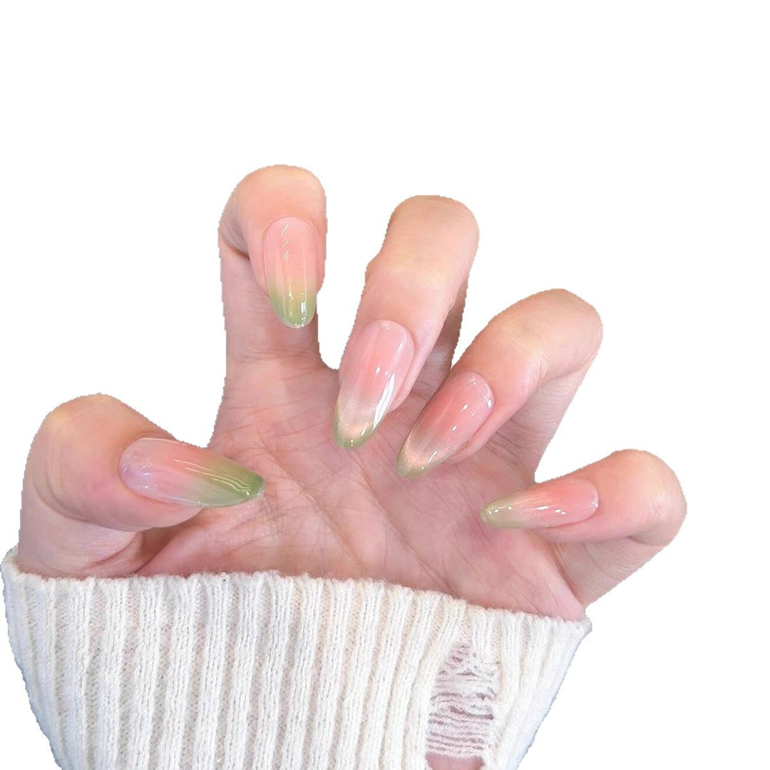 Dekoratives Press-On Nail Art Set mit niedlichen Schleifenakzenten Karnz