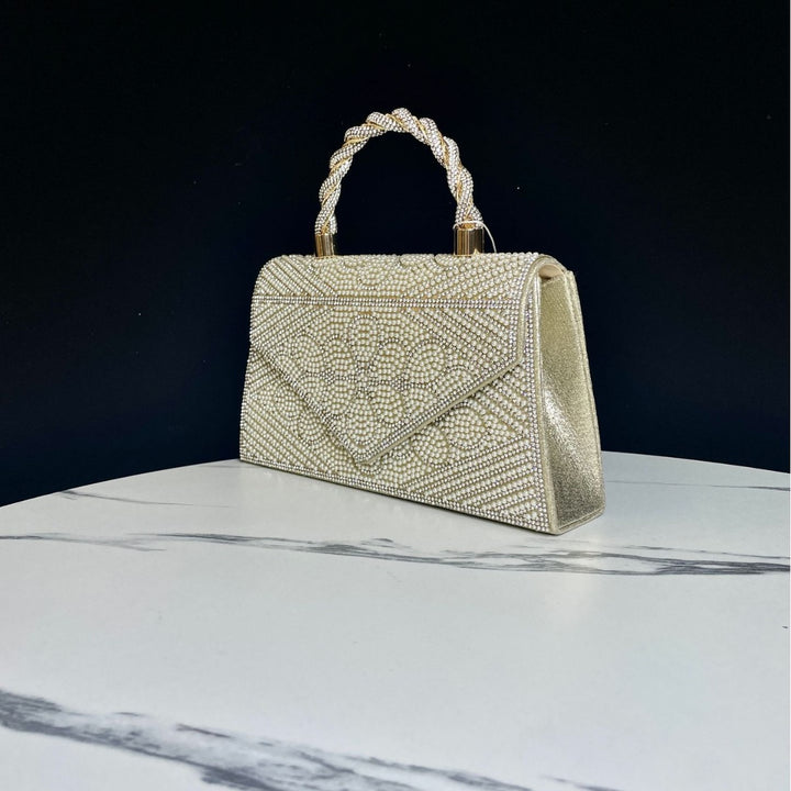 Strass-besetzte Abendhandtasche