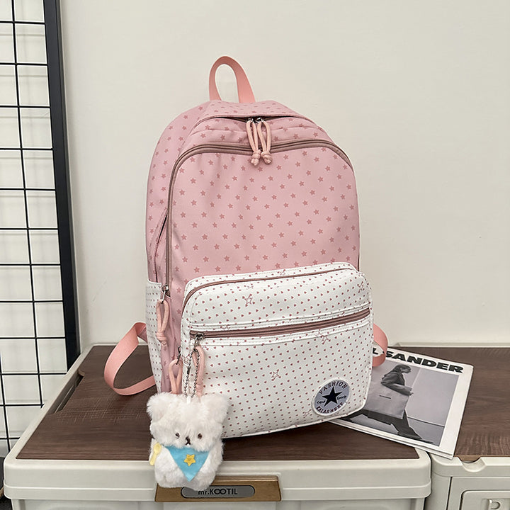 Verspielt Sternenmuster Schulrucksack Karnz