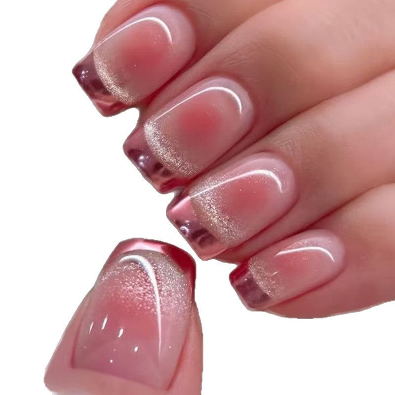 Elegantes Glitter Ombre Nagelkunst Set Karnz