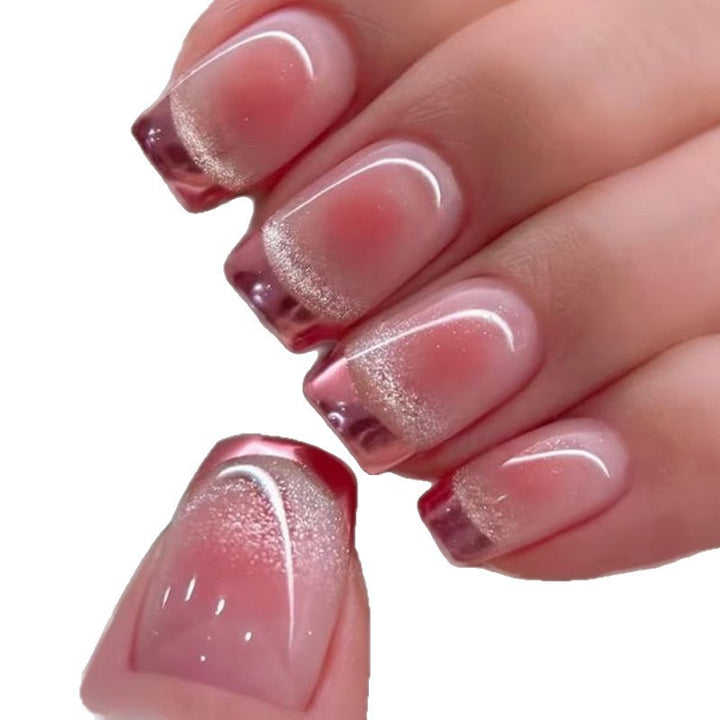 Elegantes Glitter Ombre Nagelkunst Set Karnz