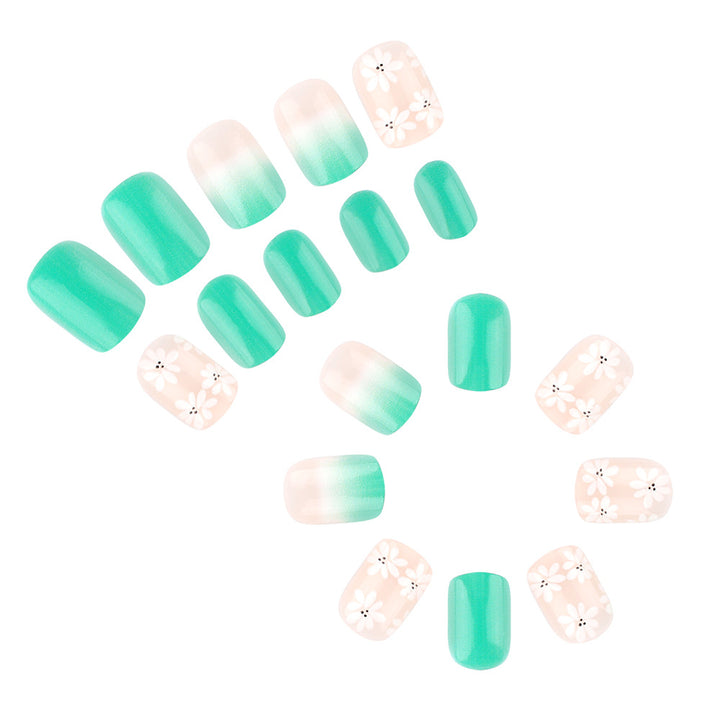 Florales elegantes Press-On-Nail-Art-Set Karnz