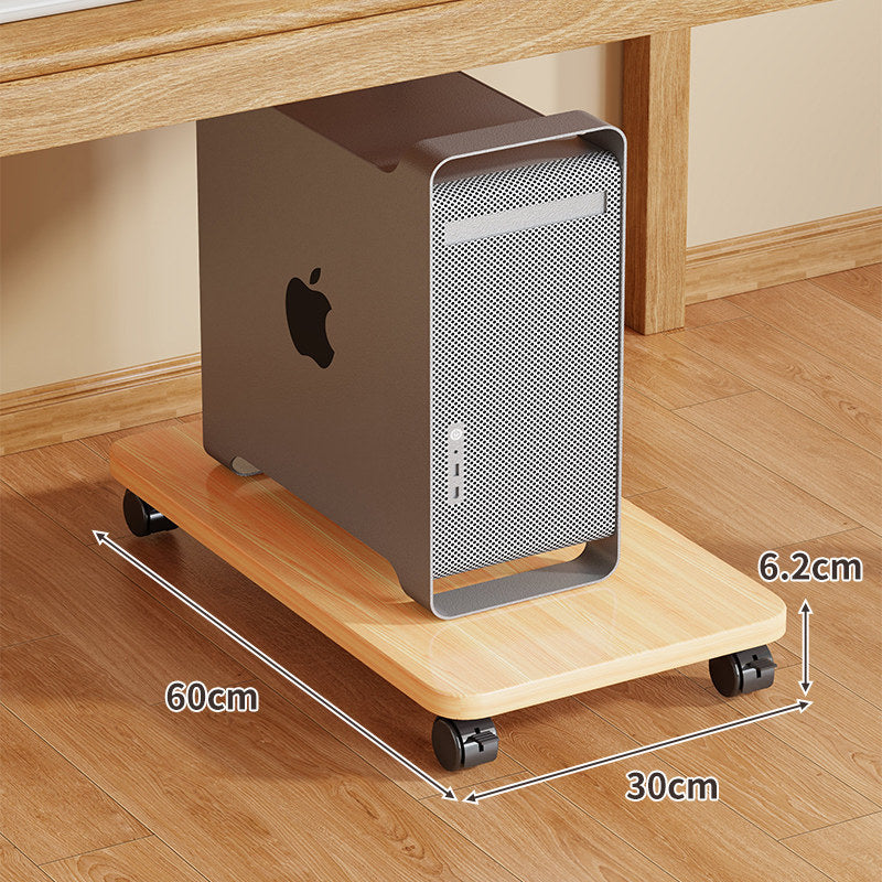 Rollender Desktop-CPU-Turmständer mit drehbaren Rollen und rutschfester Plattform