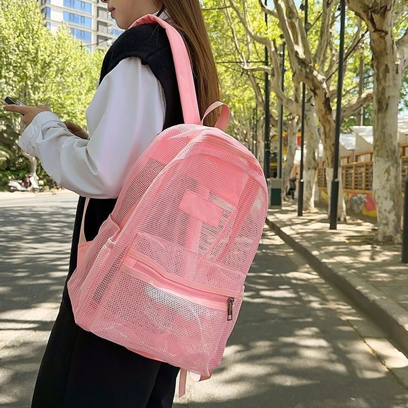 Stylische Mesh-Rucksack Karnz