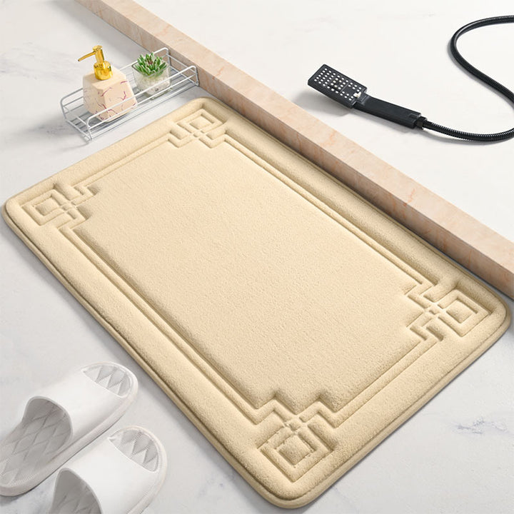 Elegante Strukturierte Badezimmermatte Karnz