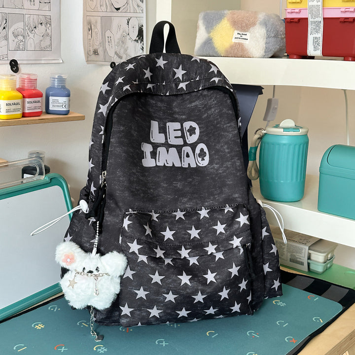 Spaß Gestickter Sternen Druck Rucksack
