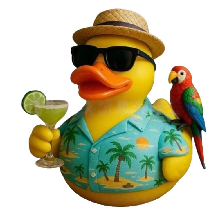Lustige Badeente mit Sonnenschein-Design Karnz