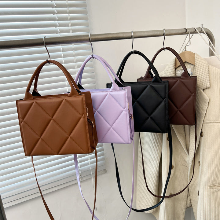 Gestepptes Leder Schulterhandtasche Karnz
