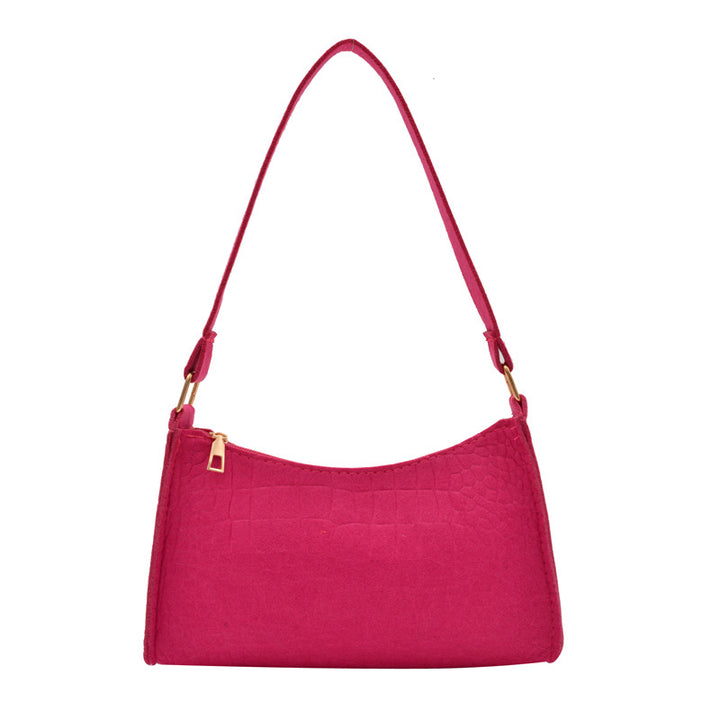 WoCrocodile Texturiertes Mini Schulterhandtasche Karnz