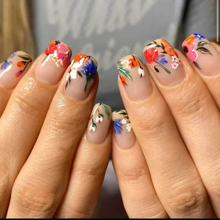 Floral Acryl Nagelkunst Set
