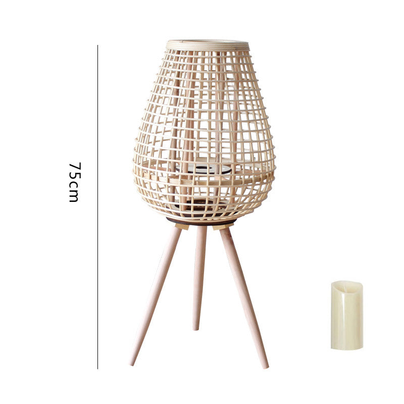 Dekorative Rattan-Laterne Karnz