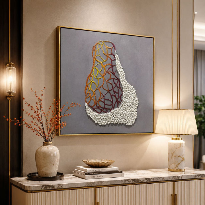 Künstlerische Texturierte Wandkunst für Zuhause