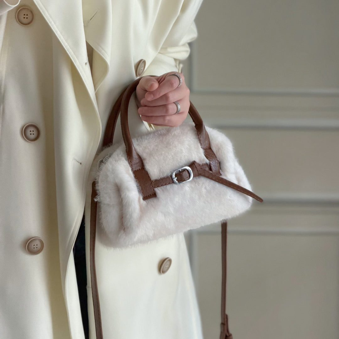Elegante Kunstpelz Handtasche