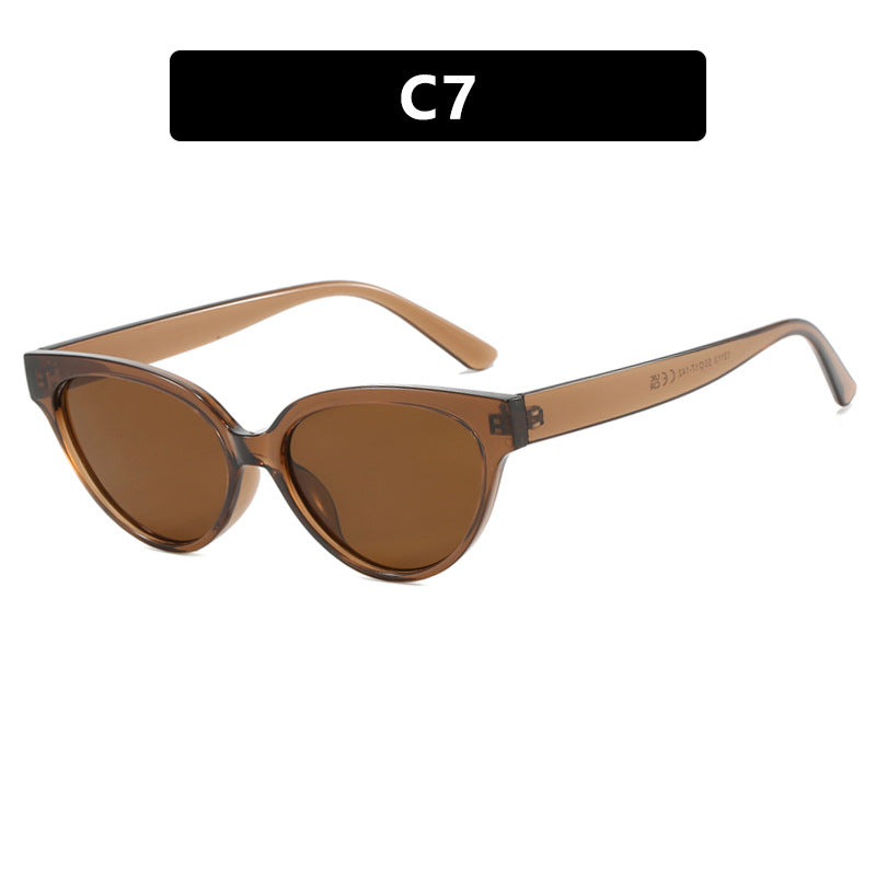 Damen Cat-Eye Sonnenbrille mit luxuriösem Muster und UV-Schutz Karnz