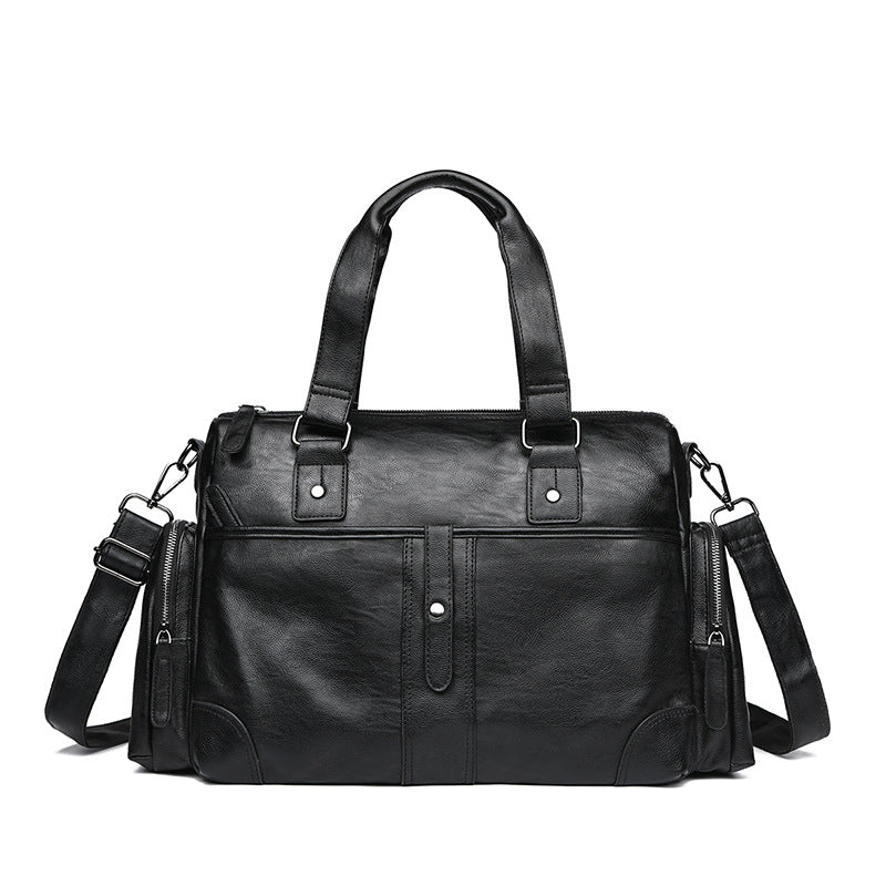 Premium Leder Reis Duffel Tasche Karnz