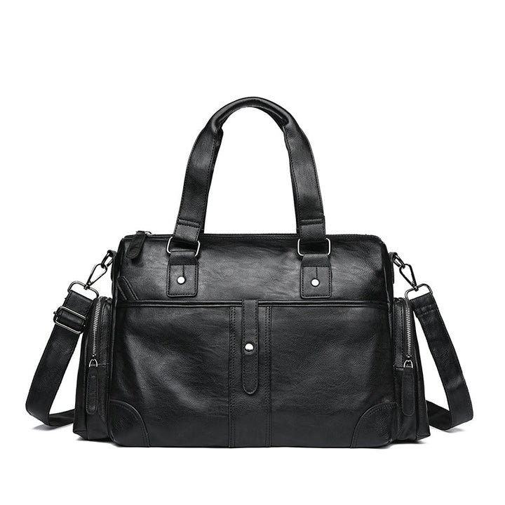 Premium Leder Reis Duffel Tasche Karnz