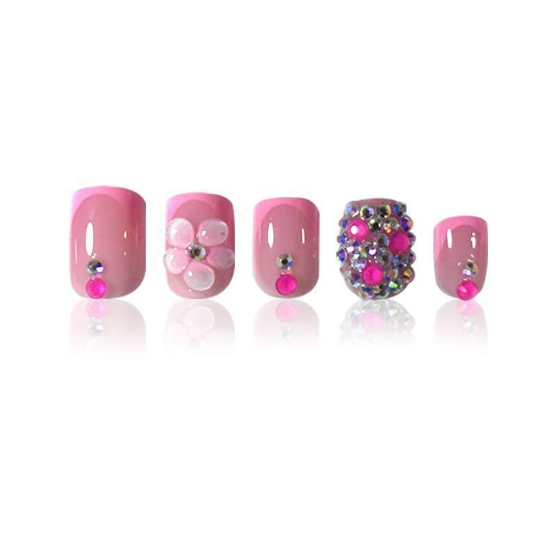 Dekorative 3D Blumen Druck-Nagelkunst Karnz