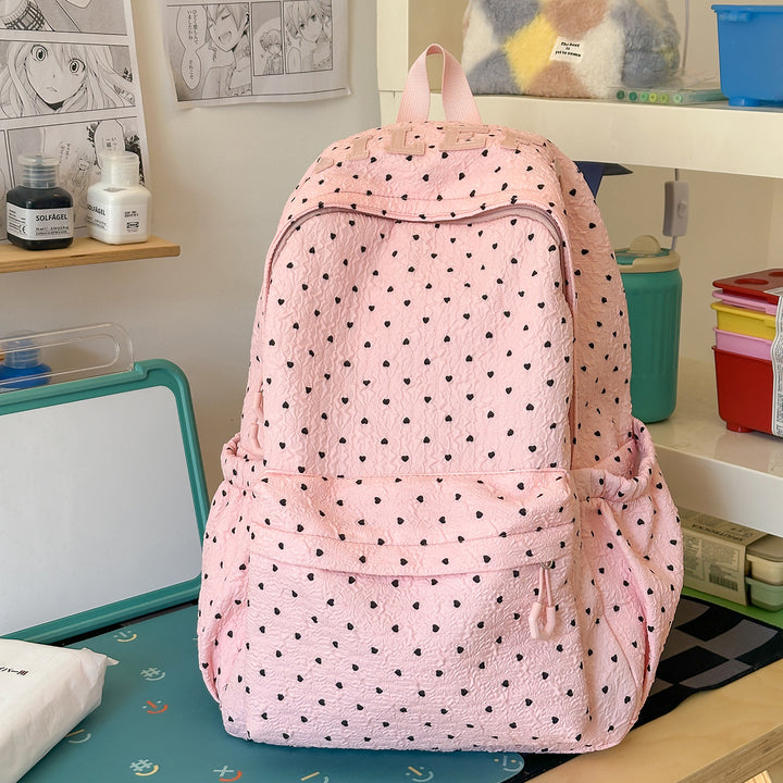 Niedlicher herzförmiger lässiger Rucksack Karnz