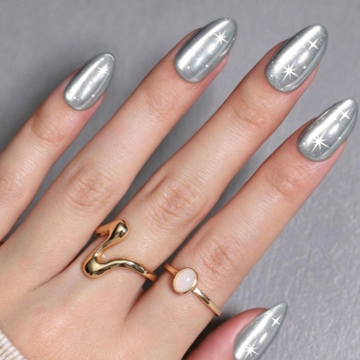 Premium Metallic Press-On Nagelspitzen Karnz