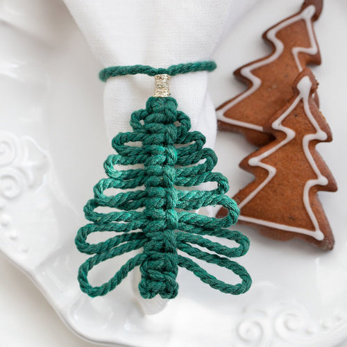 Macrame Weihnachtsbaum Ornament Karnz