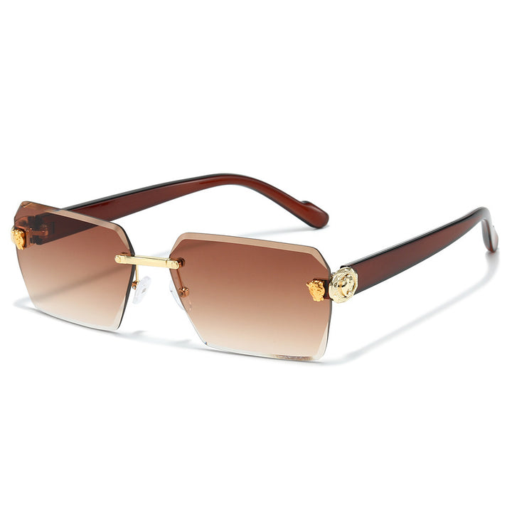 Stylische moderne rechteckige Sonnenbrille Karnz