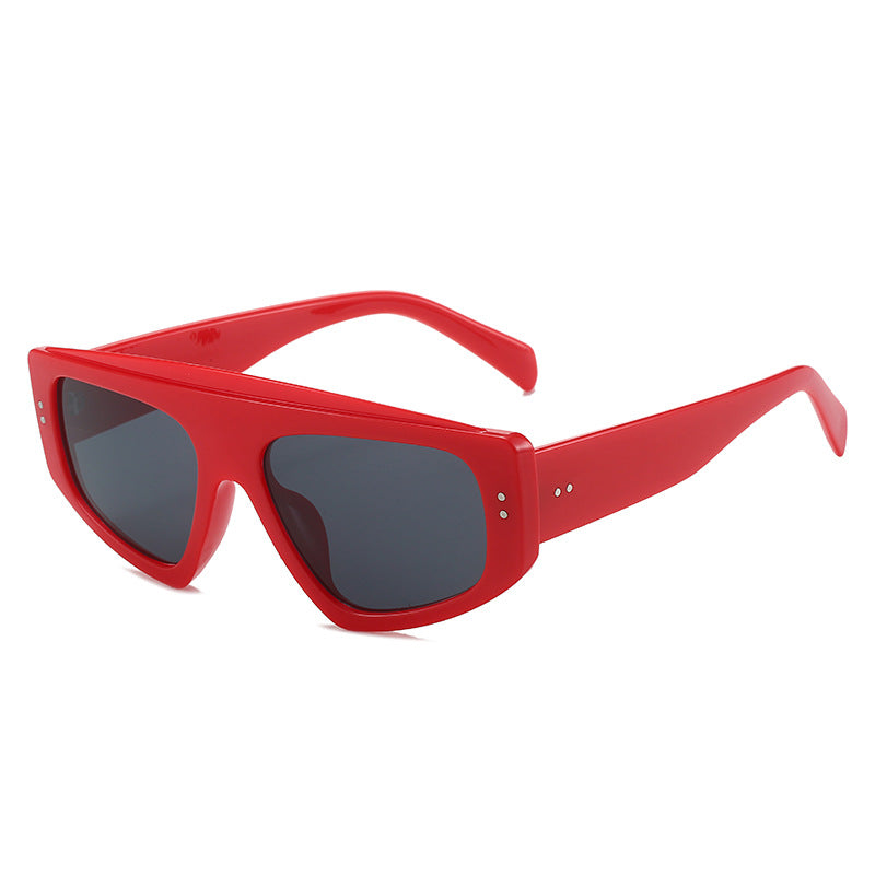 Damen Übergroße Sonnenbrille im trendigen Animal-Print Design Karnz
