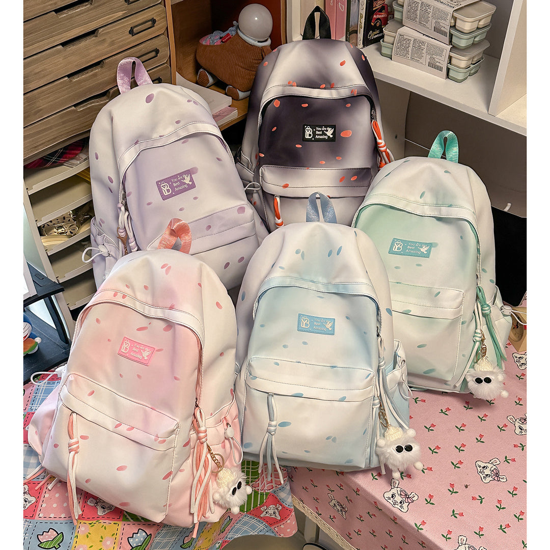 Stilvolle gepunktete Rucksack Karnz