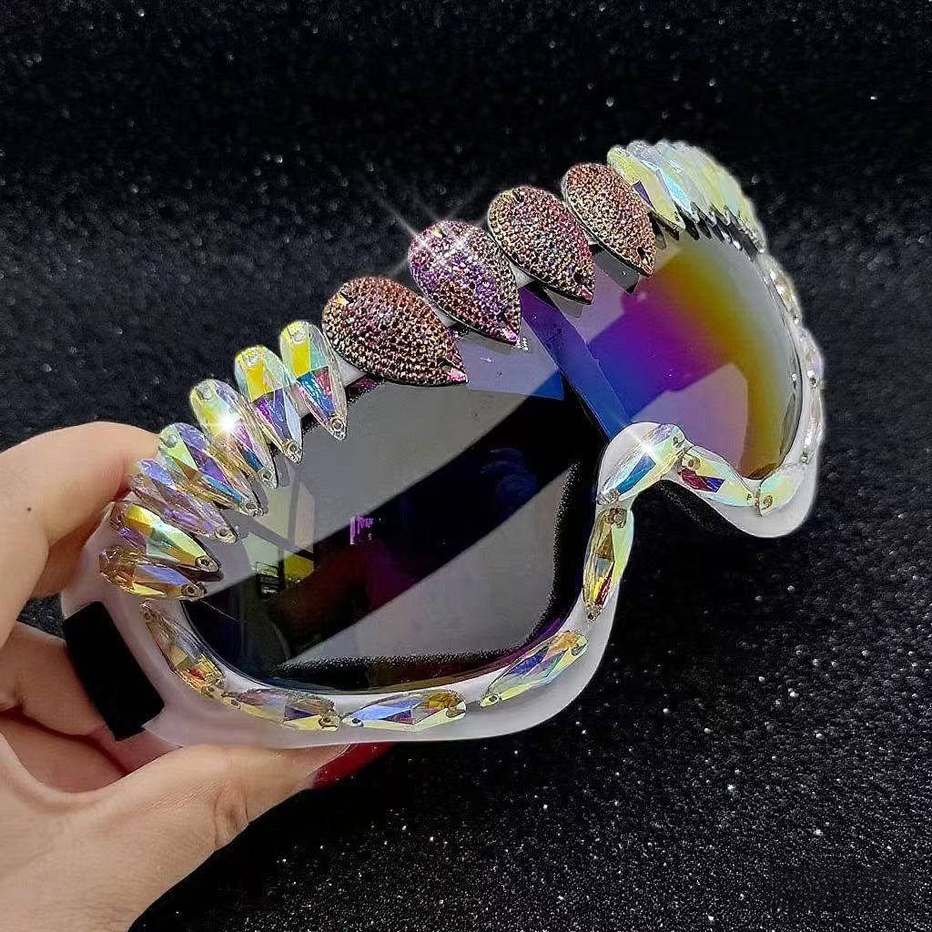 Damen Hochwertige Funkelnde Sportsonnenbrille Karnz