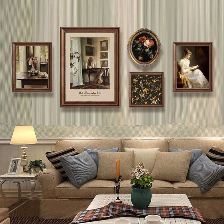 Vintage Stil Ausgestattete Wandkollektion