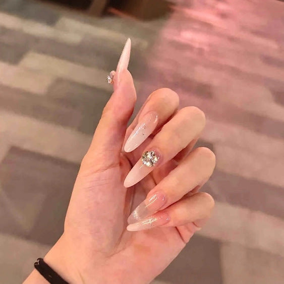 Glamouröse mit Strass verzierte Press-On Nägel Karnz 1787394764