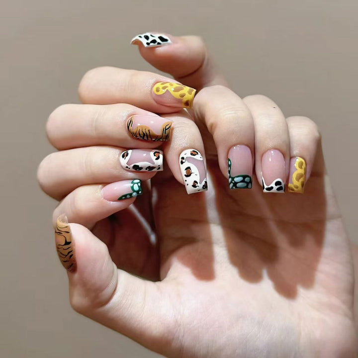 Künstlerisches Wildtier-Nagelkunstset