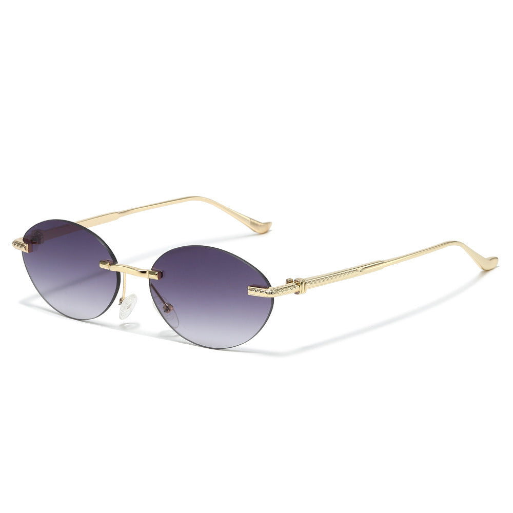 Retro-inspirierte ovale Sonnenbrille Karnz 1787812325