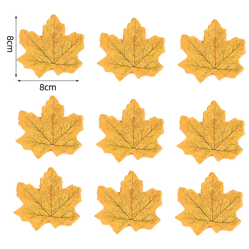Künstliche Ahornblätter Tischdekoration aus flexiblem PU für herbstliche Gestecke