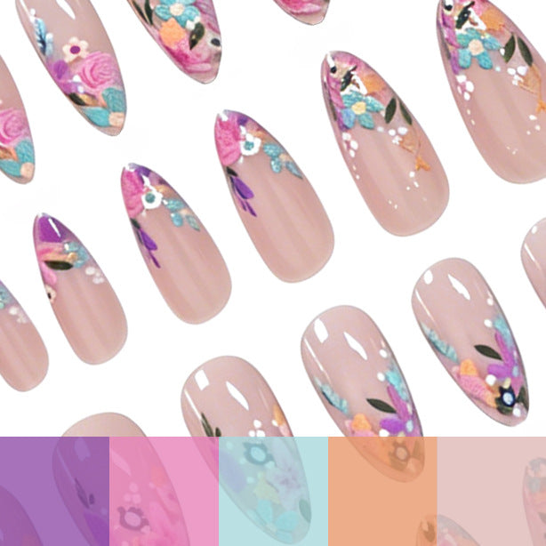 Florale Acryl-Nagelkunst-Verzierungen Karnz 1789915430