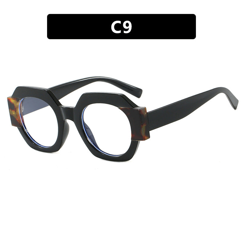 Damen trendige Sonnenbrille im hexagonalen Design Karnz
