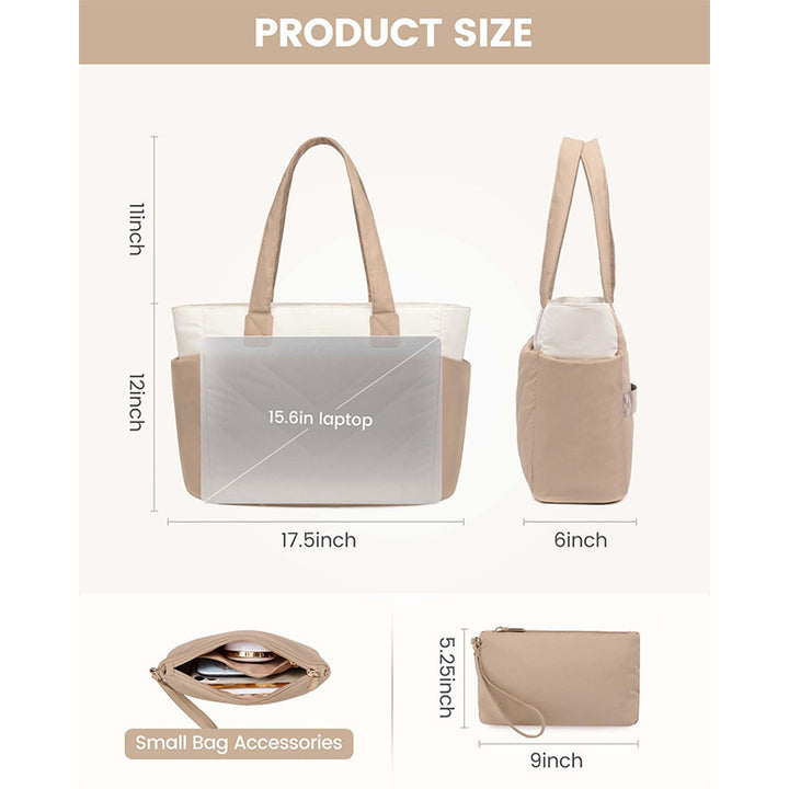 Multifunktionale Alltags-Tasche mit Abnehmbarer Kosmetiktasche Karnz