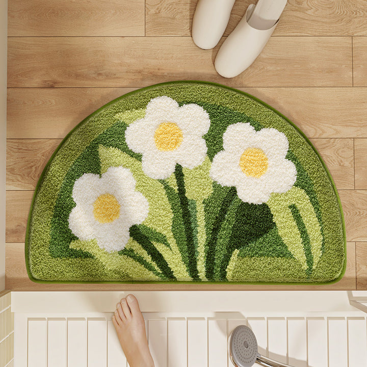 Plüsch Floral Design Badmatte Karnz