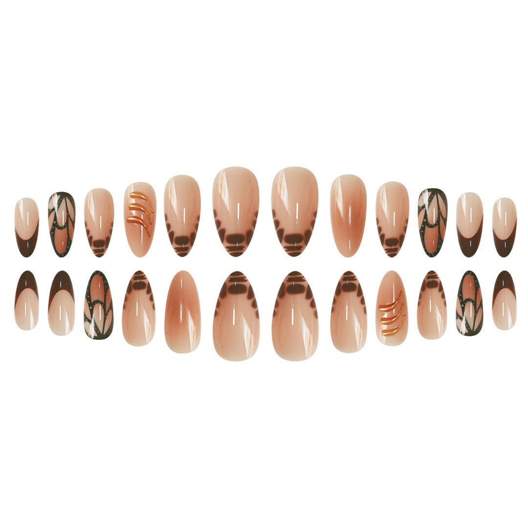 Künstlerische Ombre Nagelkunst Verlängerungen Karnz