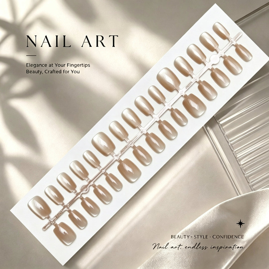Premium Glossy Nail Art Press-On-Nägel