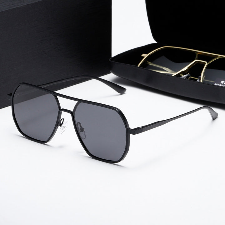 Damen Innovative modische Sonnenbrille mit rechteckigem Rahmen Karnz