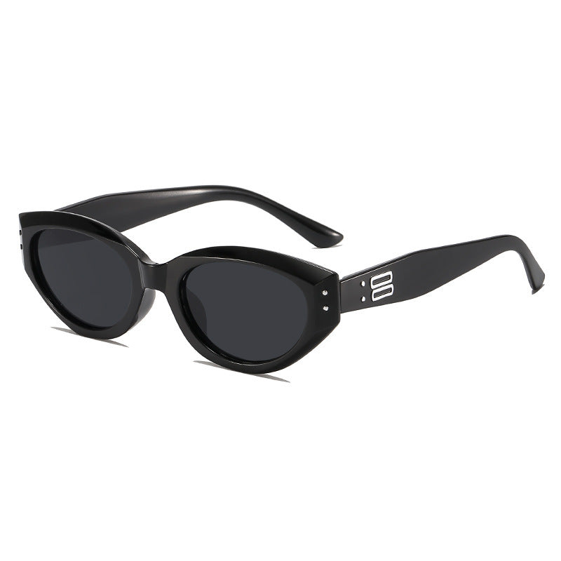 Damen modische Sonnenbrille im zeitgenössischen Stil mit schmalem Rahmen Karnz