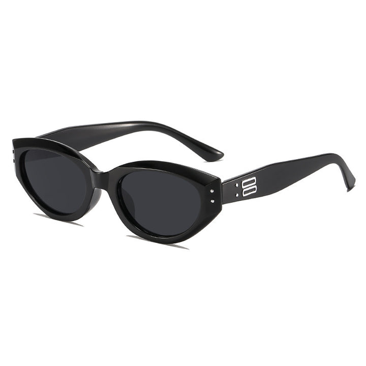 Damen modische Sonnenbrille im zeitgenössischen Stil mit schmalem Rahmen Karnz