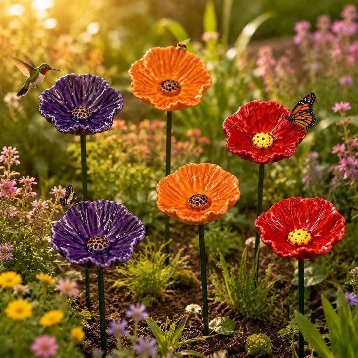 Garten Dekorativer Mohnblumenstecker Karnz