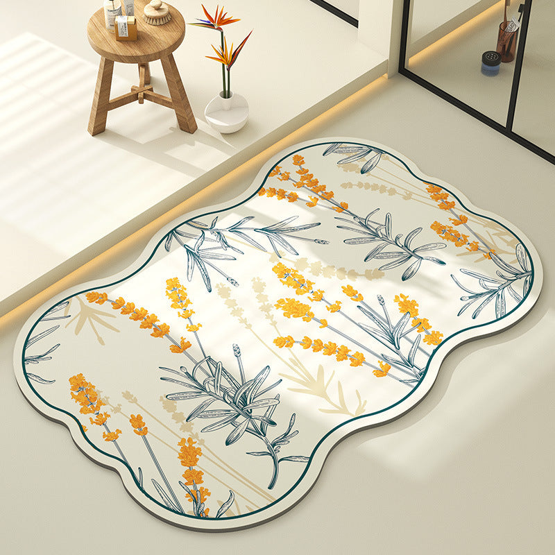 Dekorative Blumen Teppich