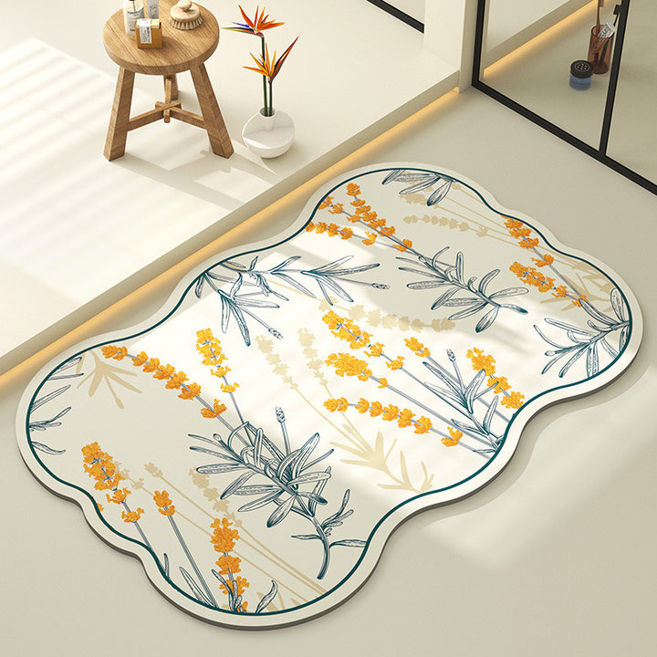 Dekorative Blumen Teppich