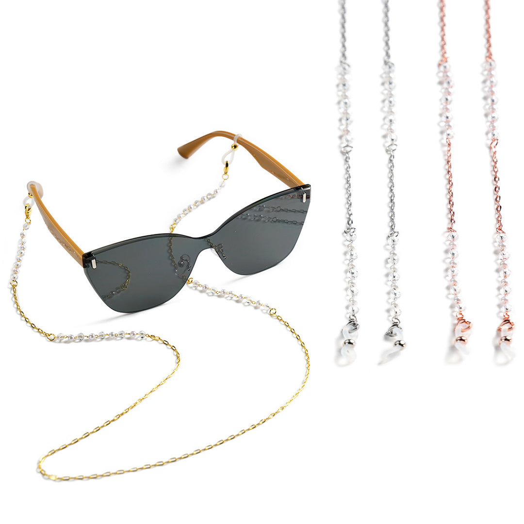 Eleganter Perlenkette Brillenhalter Karnz