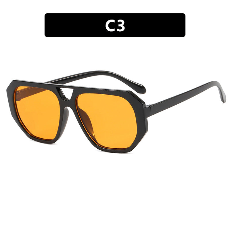 Damen Sonnenbrille im modischen Hexagon-Design mit UV-Schutz Karnz